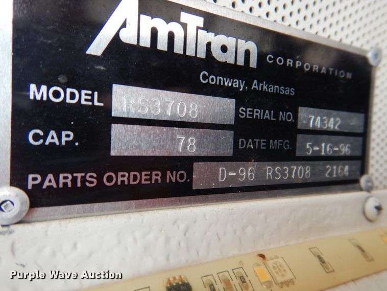 image for item KW9838 1996 International 3000  coach bus