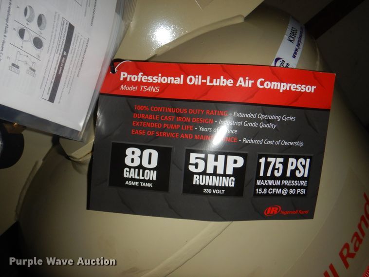 image for item KX9653 Ingersoll Rand TS5  air compressor