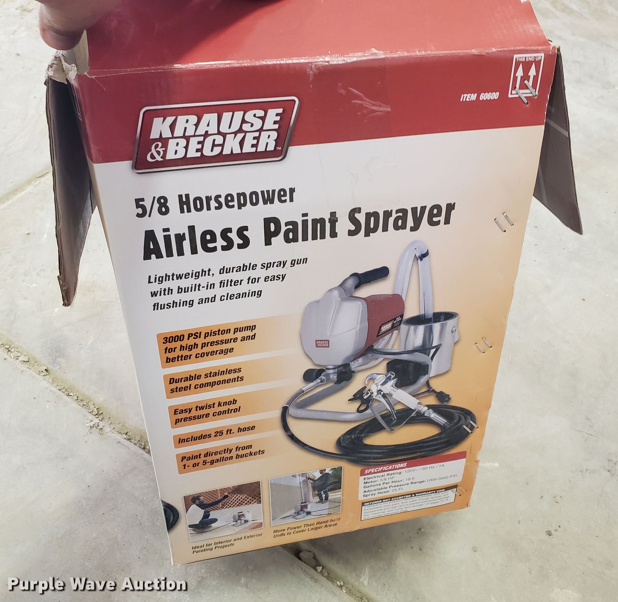 Krause & Becker paint sprayer in Salina, KS Item GQ9661 sold Purple