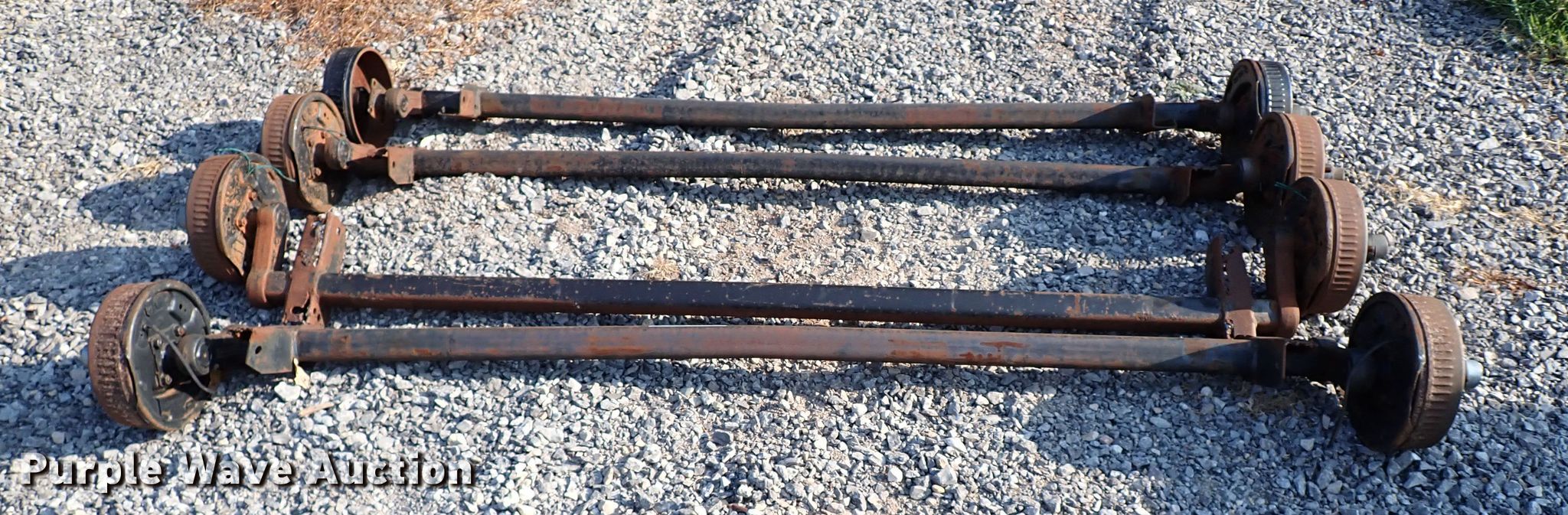 (4) Dexter axles in Oklahoma City, OK Item IN9623 sold Purple Wave