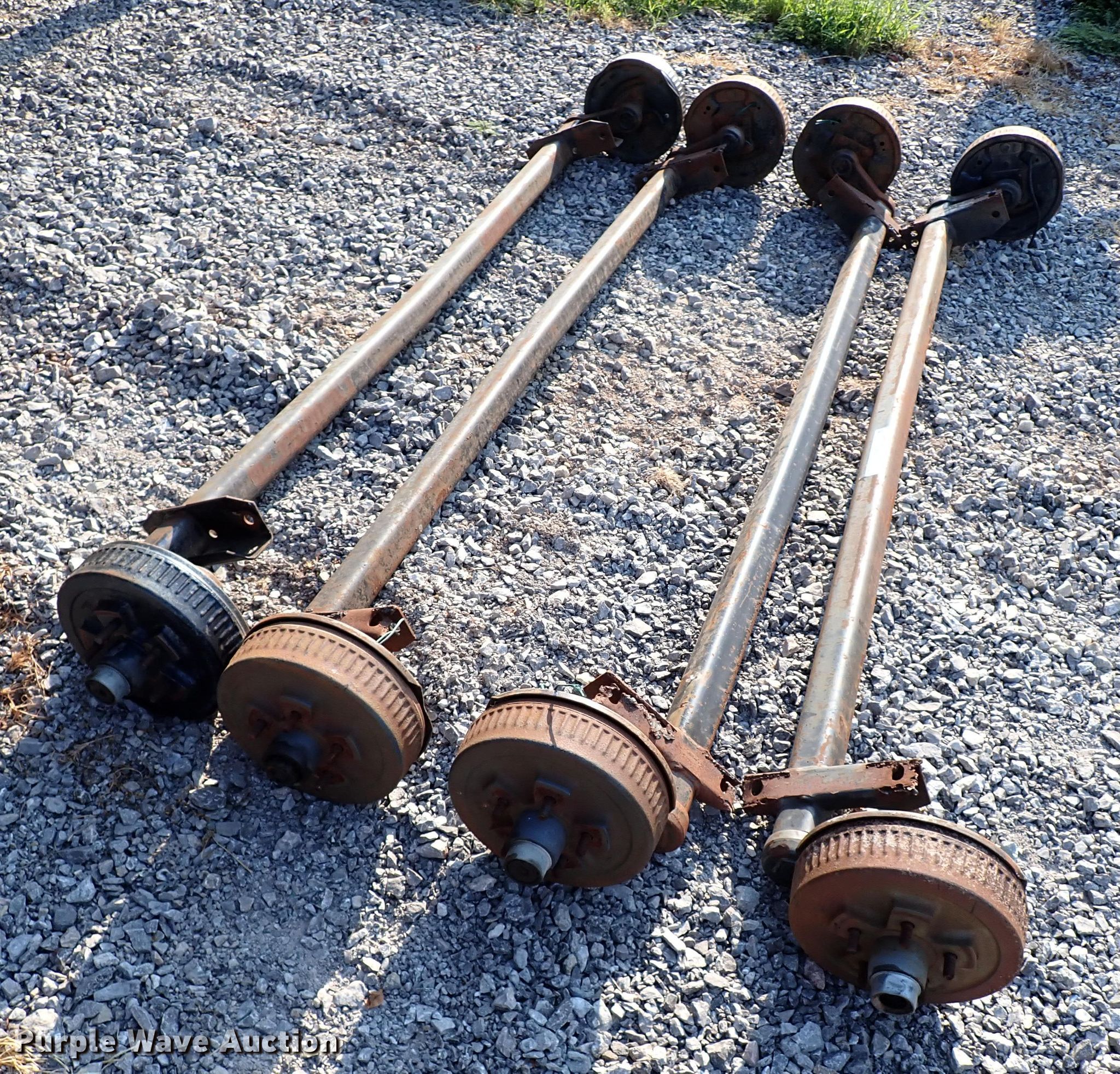 (4) Dexter axles in Oklahoma City, OK Item IN9623 sold Purple Wave