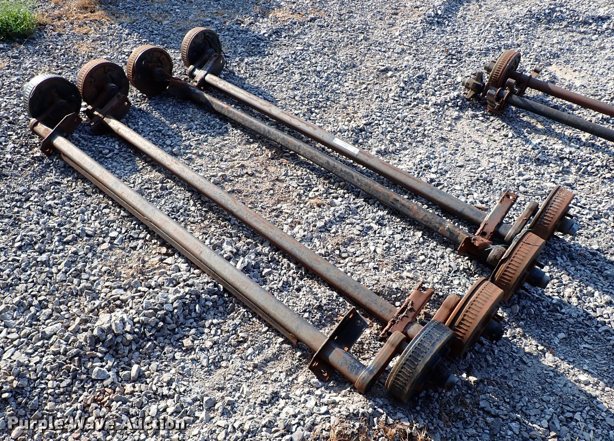 (4) Dexter axles in Oklahoma City, OK Item IN9623 sold Purple Wave
