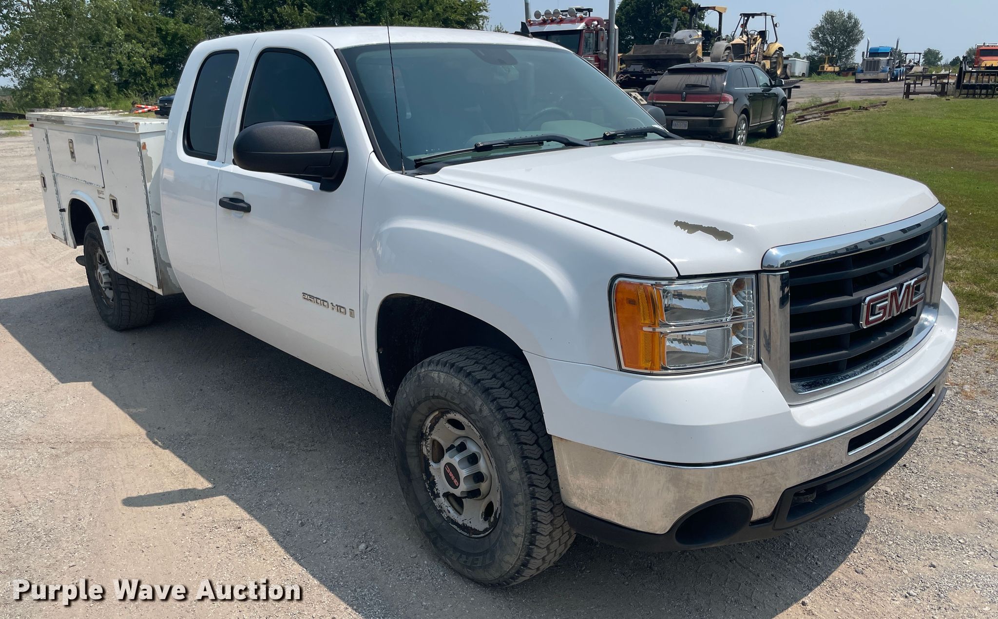 2008 GMC Sierra 2500HD Ext. Cab utility bed pickup truck in Coweta, OK