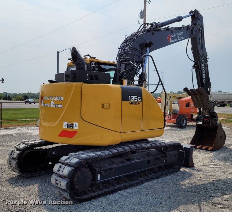 image for item BY9402 2017 John Deere 135G  excavator