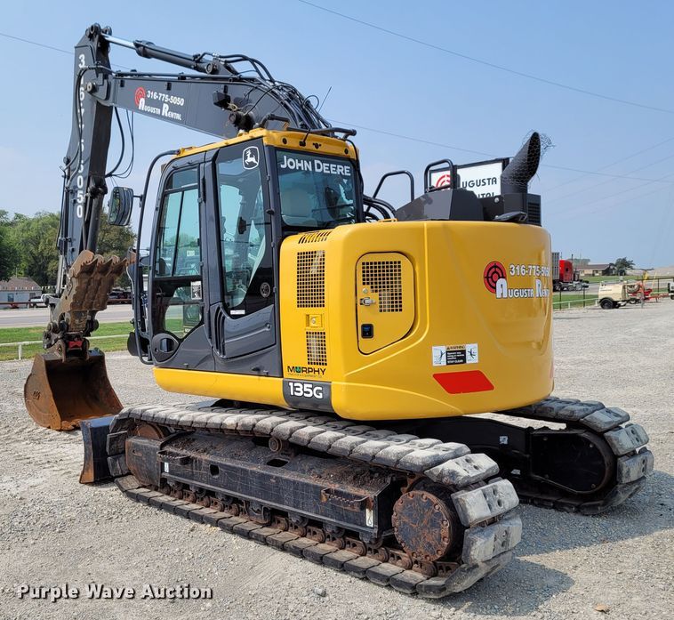 image for item BY9402 2017 John Deere 135G  excavator