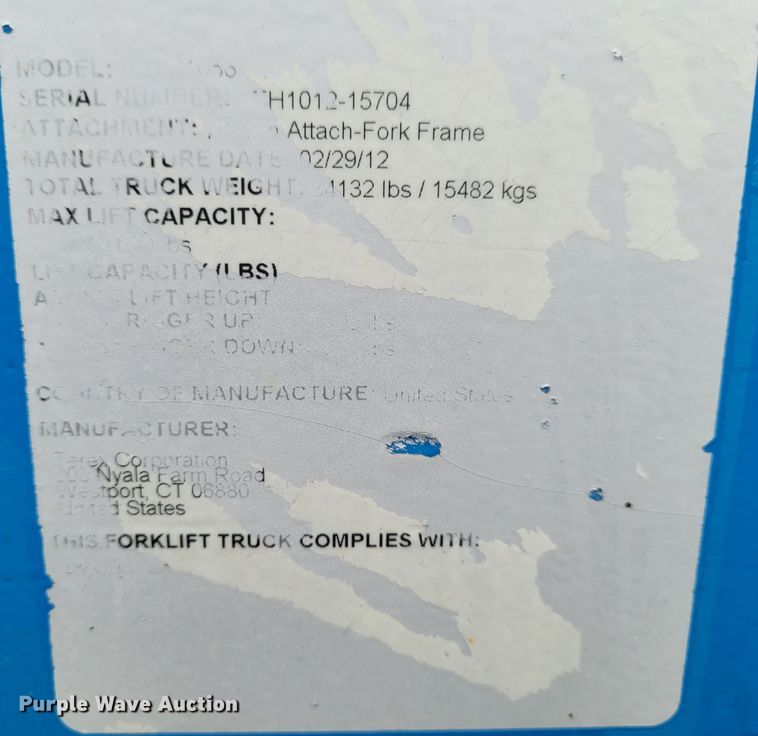 image for item BY9418 2012 Genie GTH-1056  telehandler