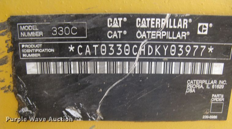 image for item DG5300 2005 Caterpillar 330CL  excavator
