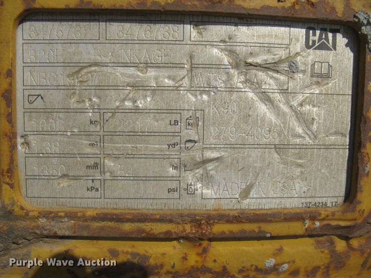 image for item DG5301 2009 Caterpillar 320DL  excavator