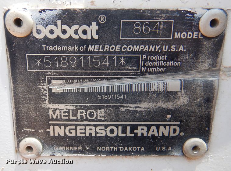 image for item DK2290 2000 Bobcat 864  tracked skid steer loader