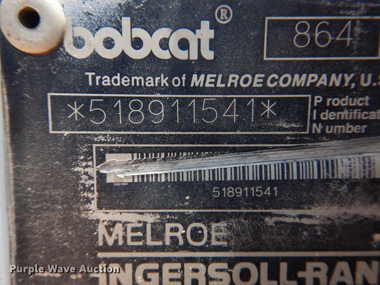 image for item DK2290 2000 Bobcat 864  tracked skid steer loader