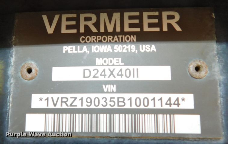 image for item DK8658 2011 Vermeer D24X40II  directional boring unit