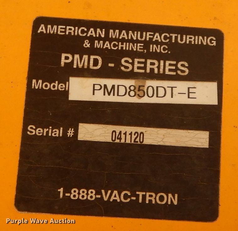 image for item DM0609 2005 Vac-Tron PMD850DT-E  vacuum excavator