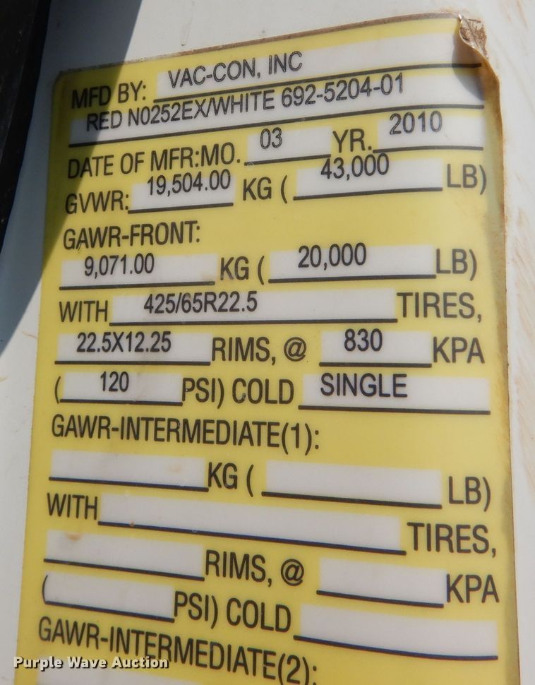 image for item DM0619 2011 International 7400  sewer jetter truck