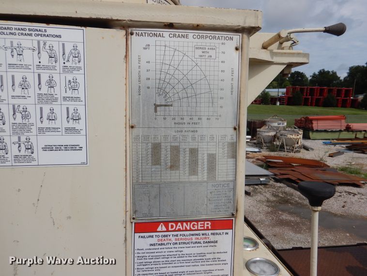 image for item DM1333 1994 Ford F800  crane truck