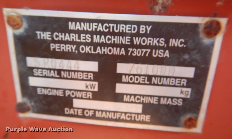 image for item DM1450 1998 Ditch Witch 7610  trencher
