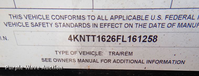 image for item DM1454 2015 Towmaster T-14TD  tilt deck equipment trailer