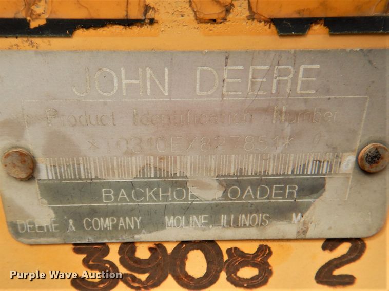 image for item DM3967 1997 John Deere 310E  backhoe