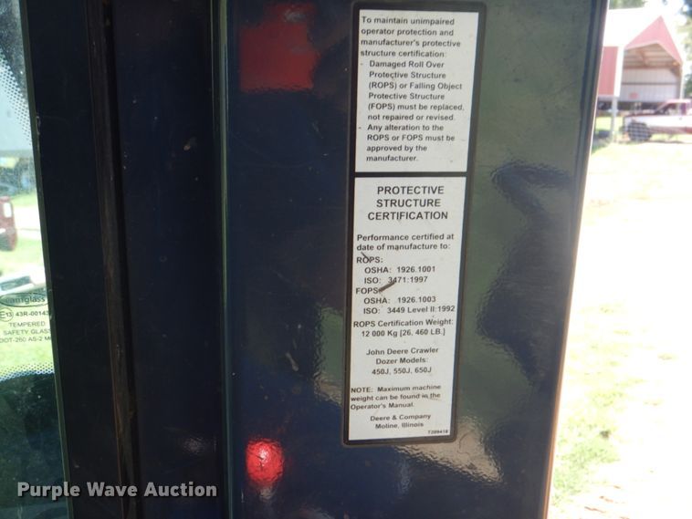 image for item DM3989 2013 John Deere 450J LT  dozer