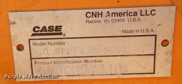 image for item DM3992 2006 Case 580 Super M  Series 2 backhoe