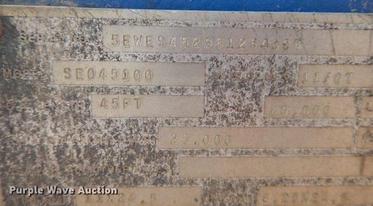 image for item DM4333 2008 Steco SE045  ejection trailer