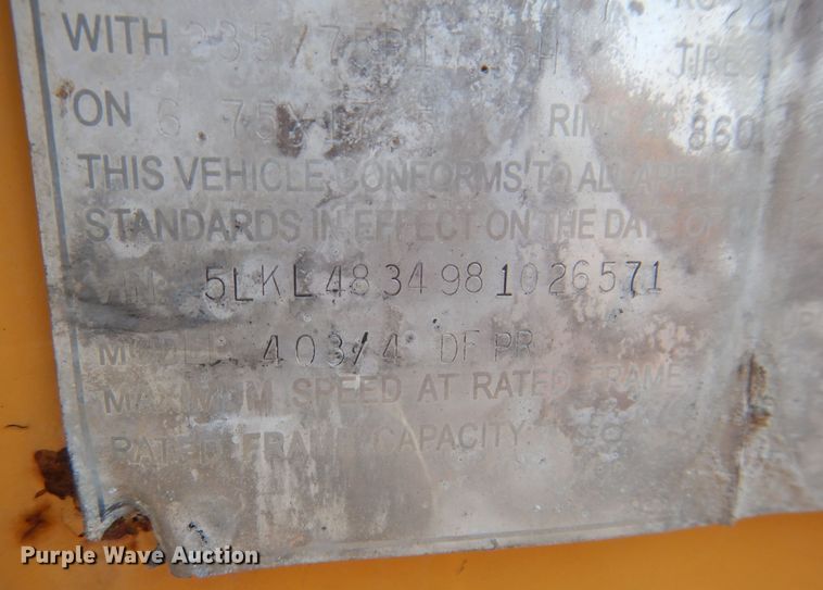 image for item DM4334 2008 Load King 403-4 DFPR  lowboy equipment trailer