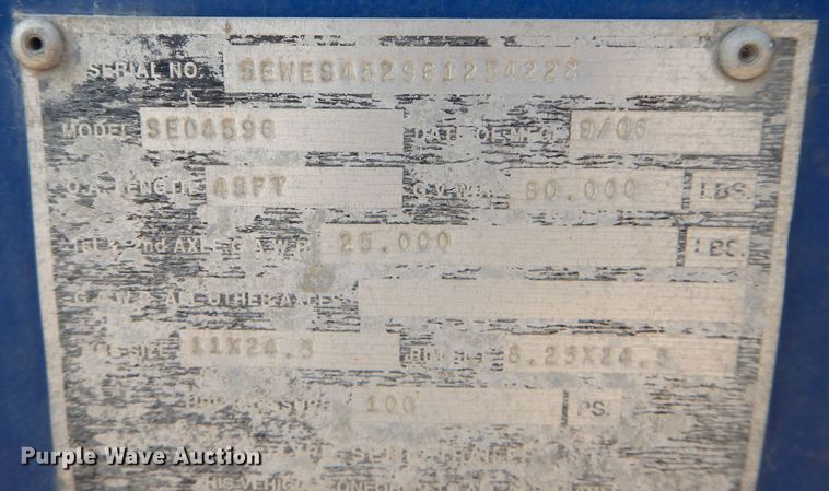 image for item DM4336 2006 Steco SE045  ejection trailer