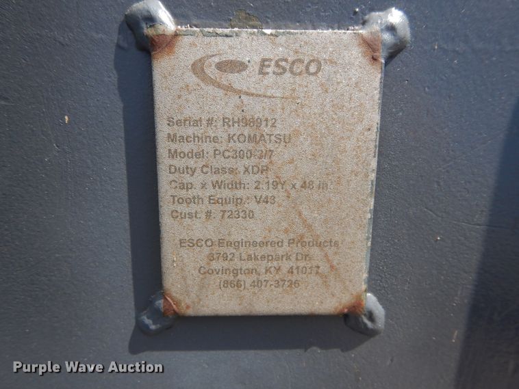 image for item DM4371 Esco XDP  48"W excavator bucket
