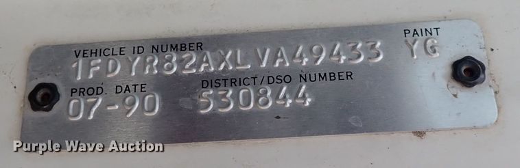 image for item DM5014 1990 Ford LN8000  sewer jetter truck