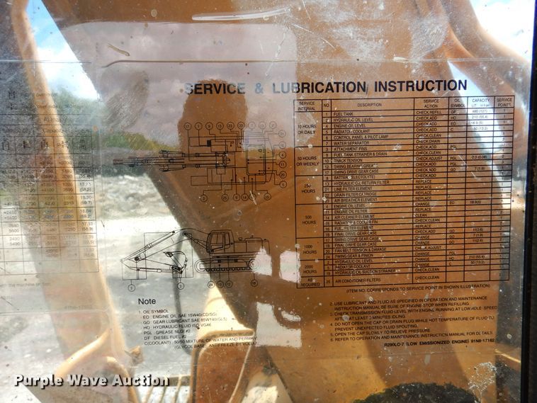 image for item DM6411 2004 Hyundai Robex 290-LC-7  long reach excavator