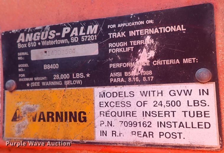 image for item DN1938 1997 SkyTrak 8042  telehandler