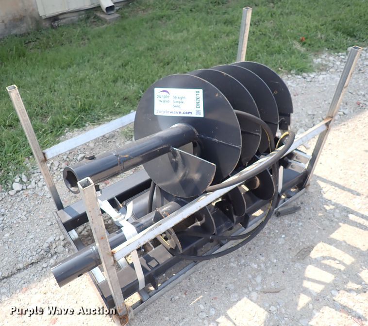 (2) JCT skid steer post hole augers in Goddard, KS Item DN2010 sold Purple Wave