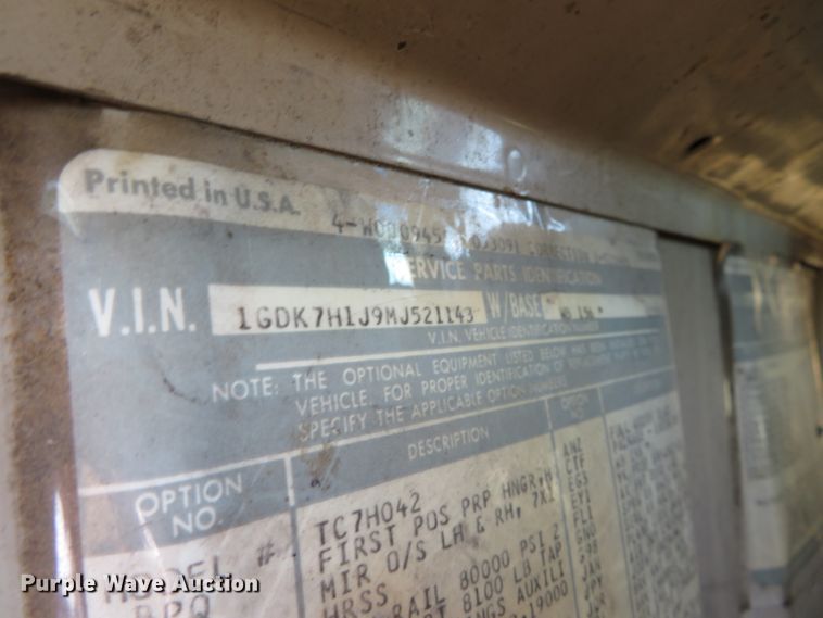 image for item DN5967 1991 GMC Top Kick  dump truck