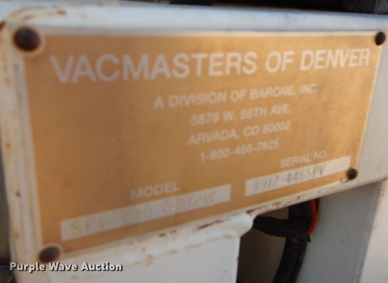 image for item HC9184 2000 Vacmaster SPV800GT3  vacuum excavator