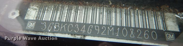 image for item HU9276 2002 Chevrolet Silverado 3500  bucket truck