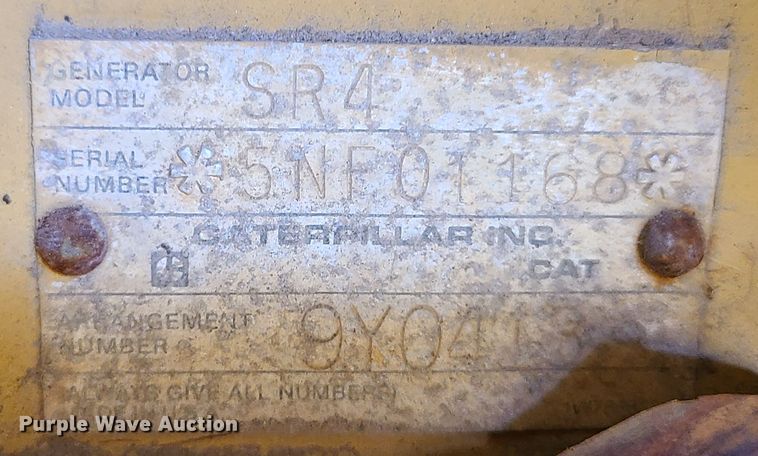 image for item IC9883 Caterpillar SR4  generator
