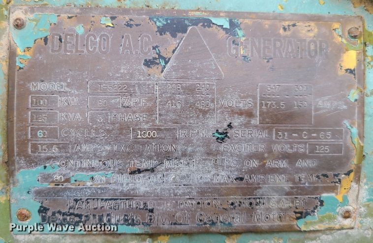 image for item IC9887 General Motors  generator