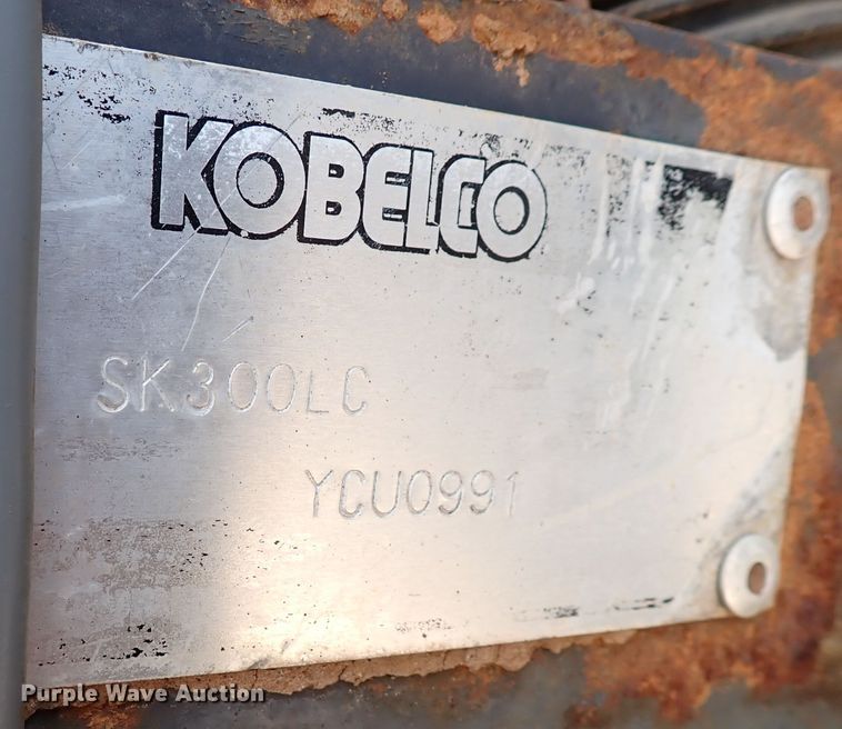image for item IN9553 1999 Kobelco SK300LC  Mark IV excavator
