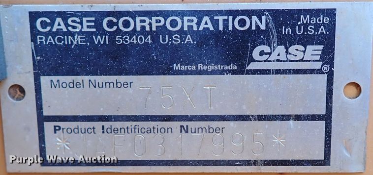 image for item IN9613 2000 Case 75XT  skid steer loader