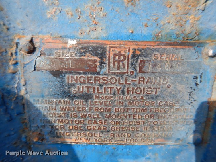 image for item IN9884 (4) Ingersoll Rand winches