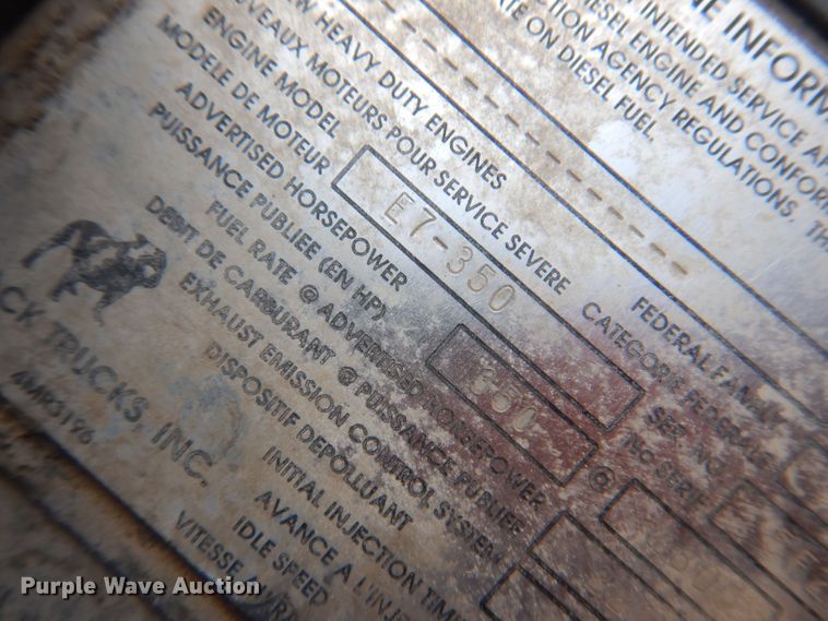 image for item IN9885 1995 Mack RD688S  dump truck