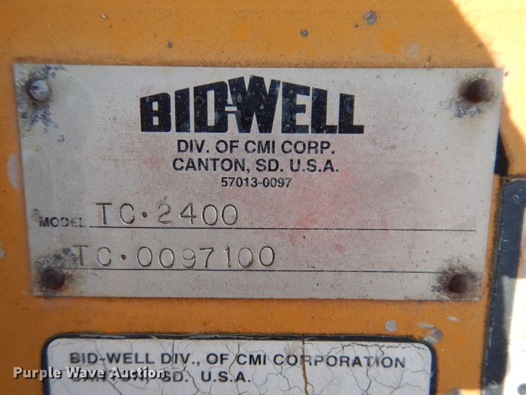 image for item IN9899 Bidwell TC 2400  texture curing machine