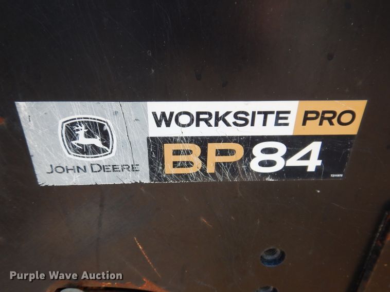 image for item IN9900 John Deere Worksite Pro BP84  89"W skid steer broom