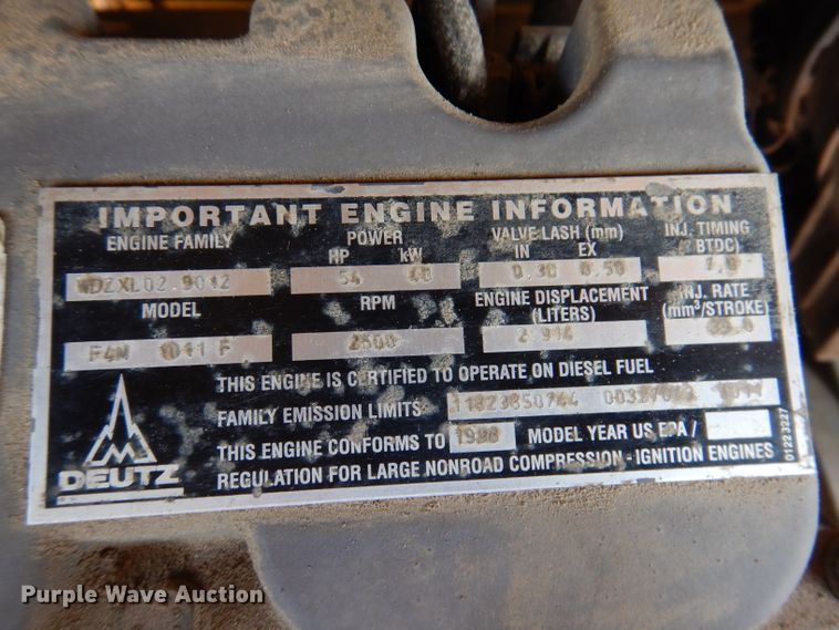 image for item IN9902 1998 Atlas Copco XAS 96  air compressor