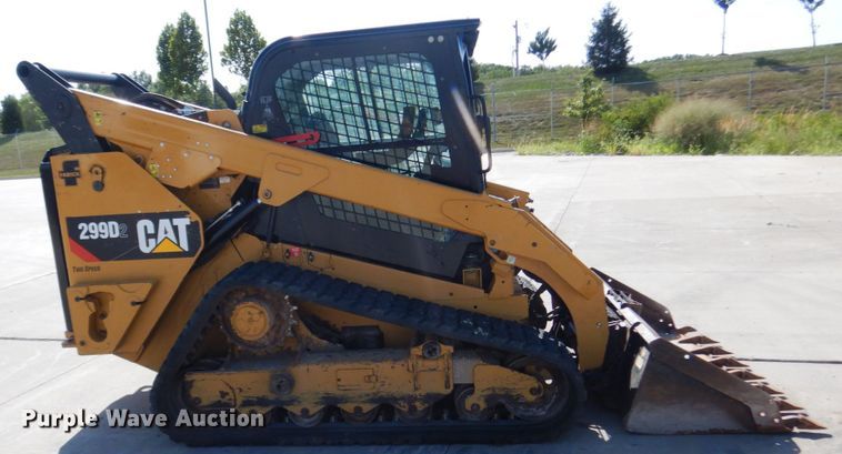 image for item JA9004 2017 Caterpillar 299D2  tracked skid steer loader