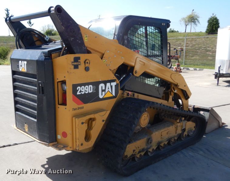 image for item JA9004 2017 Caterpillar 299D2  tracked skid steer loader