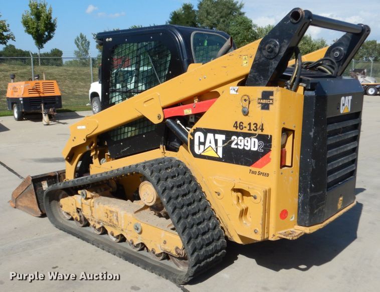 image for item JA9004 2017 Caterpillar 299D2  tracked skid steer loader
