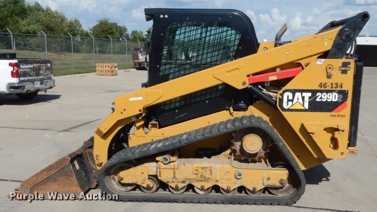 image for item JA9004 2017 Caterpillar 299D2  tracked skid steer loader
