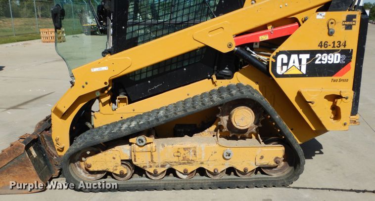 image for item JA9004 2017 Caterpillar 299D2  tracked skid steer loader