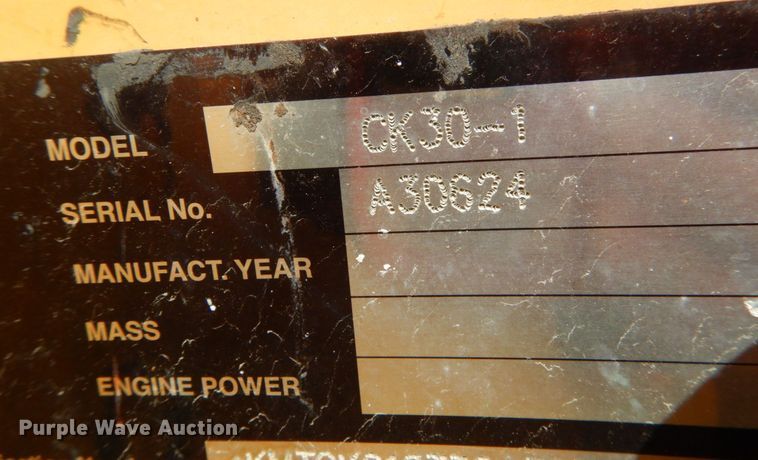 image for item JA9005 2008 Komatsu CK30-1  tracked skid steer loader