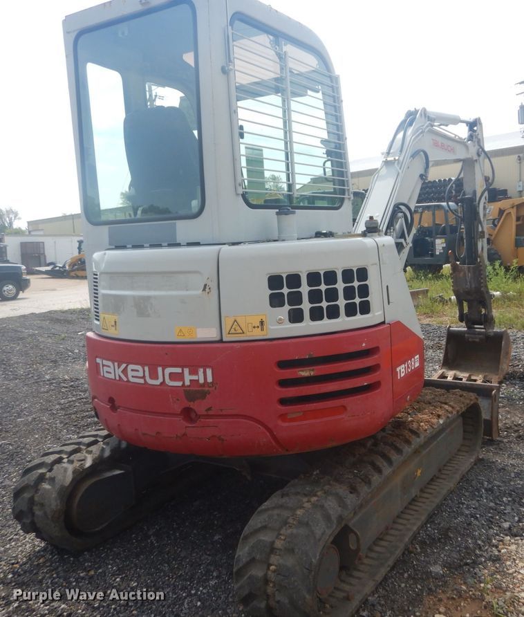 image for item JI9501 2012 Takeuchi TB138FR  mini excavator